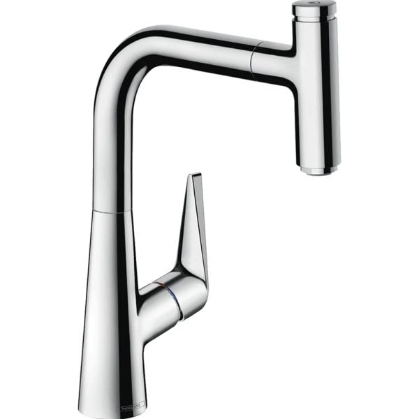 Hansgrohe Talis Select S Tek kollu eviye bataryası 220, spiralli gaga