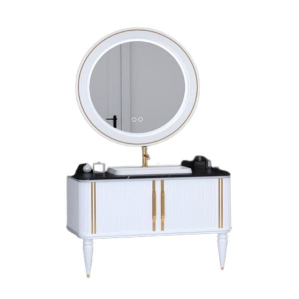 Aquanil Laura 100 cm Beyaz Banyo Dolabı