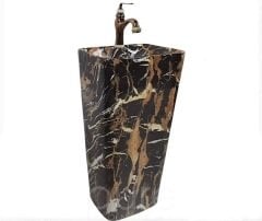 Pure Victorian Black Tiger Eye Kolon Lavabo