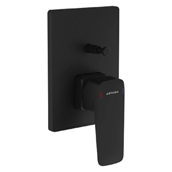 Artema Root Square  Ankastre Banyo Bataryası Mat Siyah