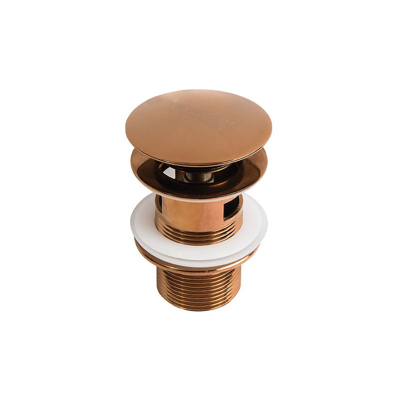 NEWARC Basmalı Delikli Sifon Üst Takımı - Parlak Bakır