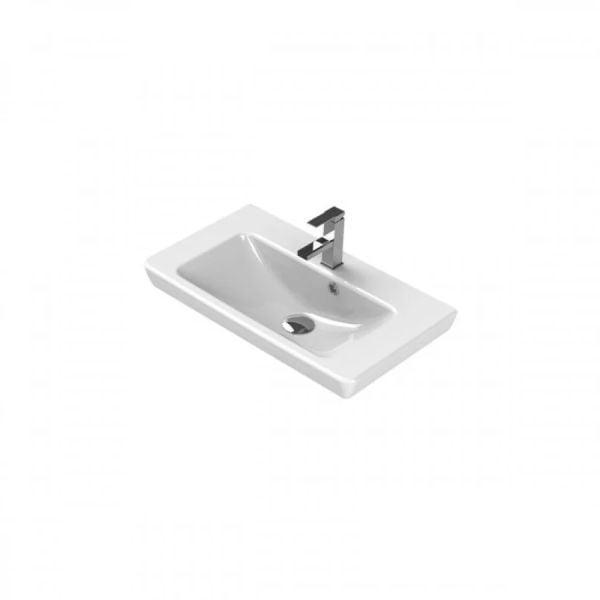 Turkuaz Porto Etajerli Dar Lavabo 65 cm