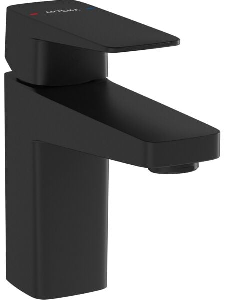 Artema Root Square Lavabo Bataryası Mat Siyah