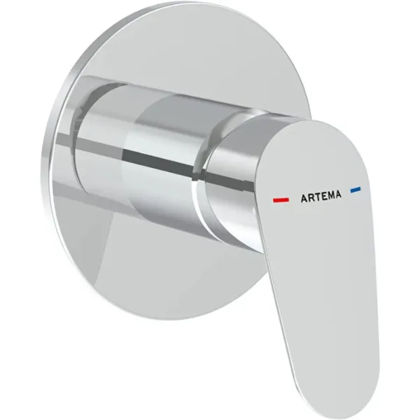 Artema Flow Round Ankastre Duş Bataryası Krom