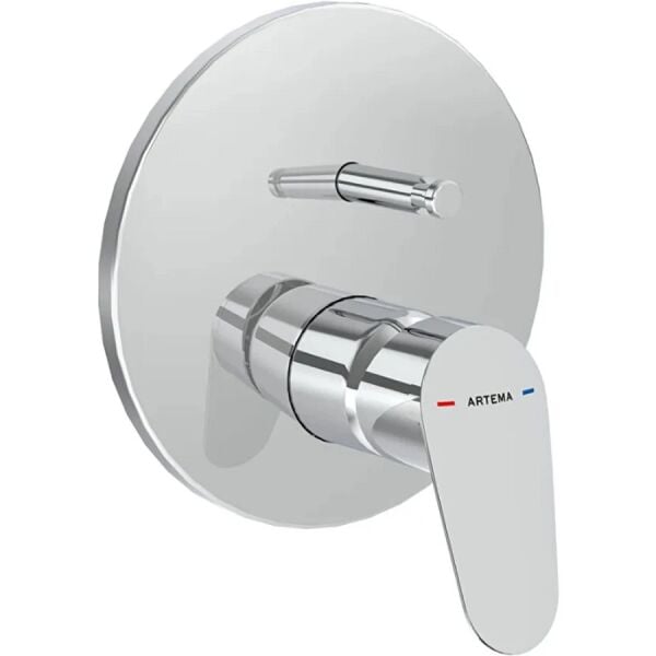 Artema Flow Round Ankastre Banyo Bataryası Krom
