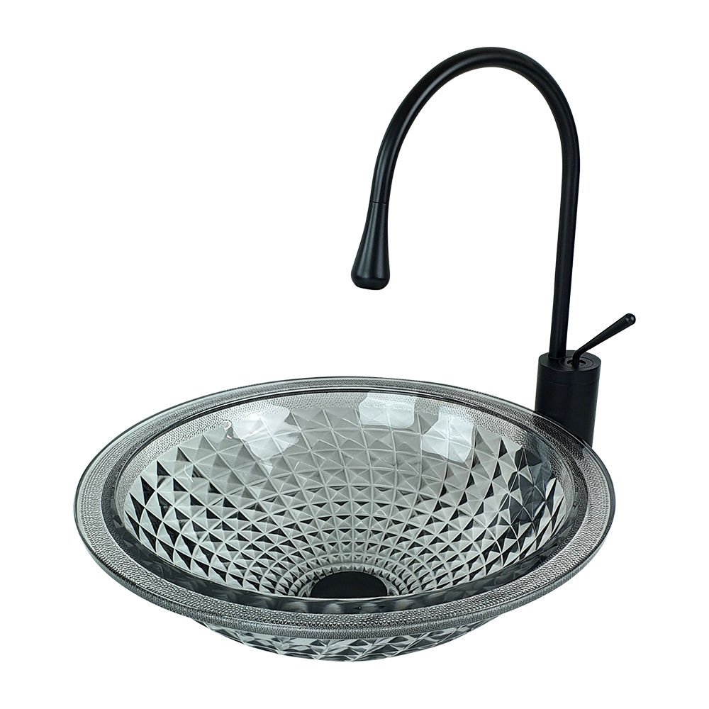 Pure GLS-108 Dekoratif Gümüş Cam Lavabo