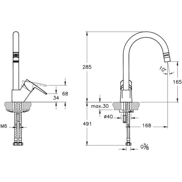 Artema Flow Soft Eviye Bataryası (C-Tip, Alçak)