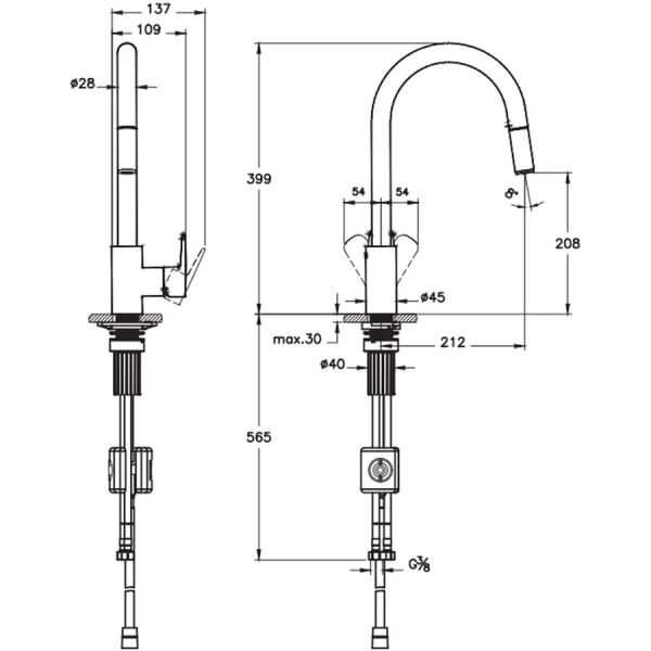 Artema Flow Soft Spiralli Eviye Bataryası (C-Tip, Pull-Out)