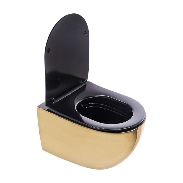Pure Concept Asma Klozet Parlak Gold Kanalsız