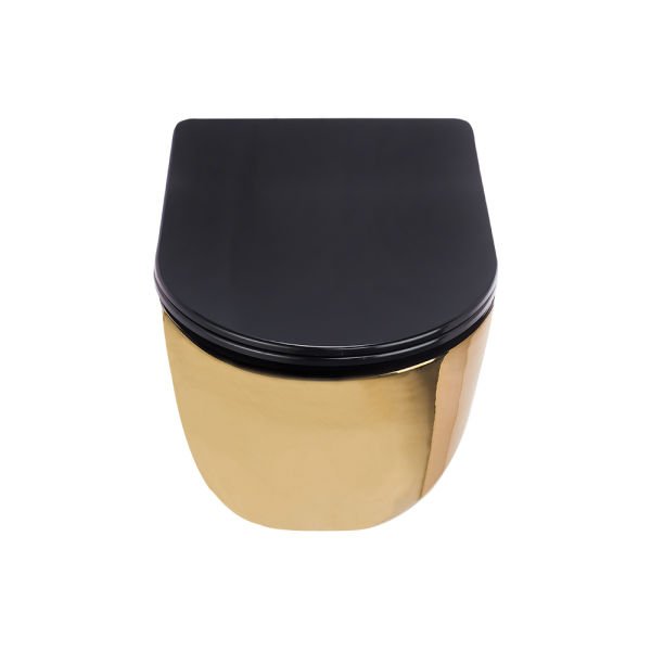 Pure Concept Asma Klozet Parlak Gold Kanalsız