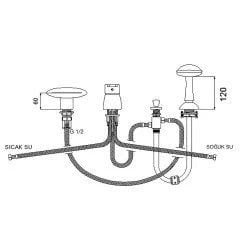NEWARC Energy Elips Ankastre Küvet Bataryası