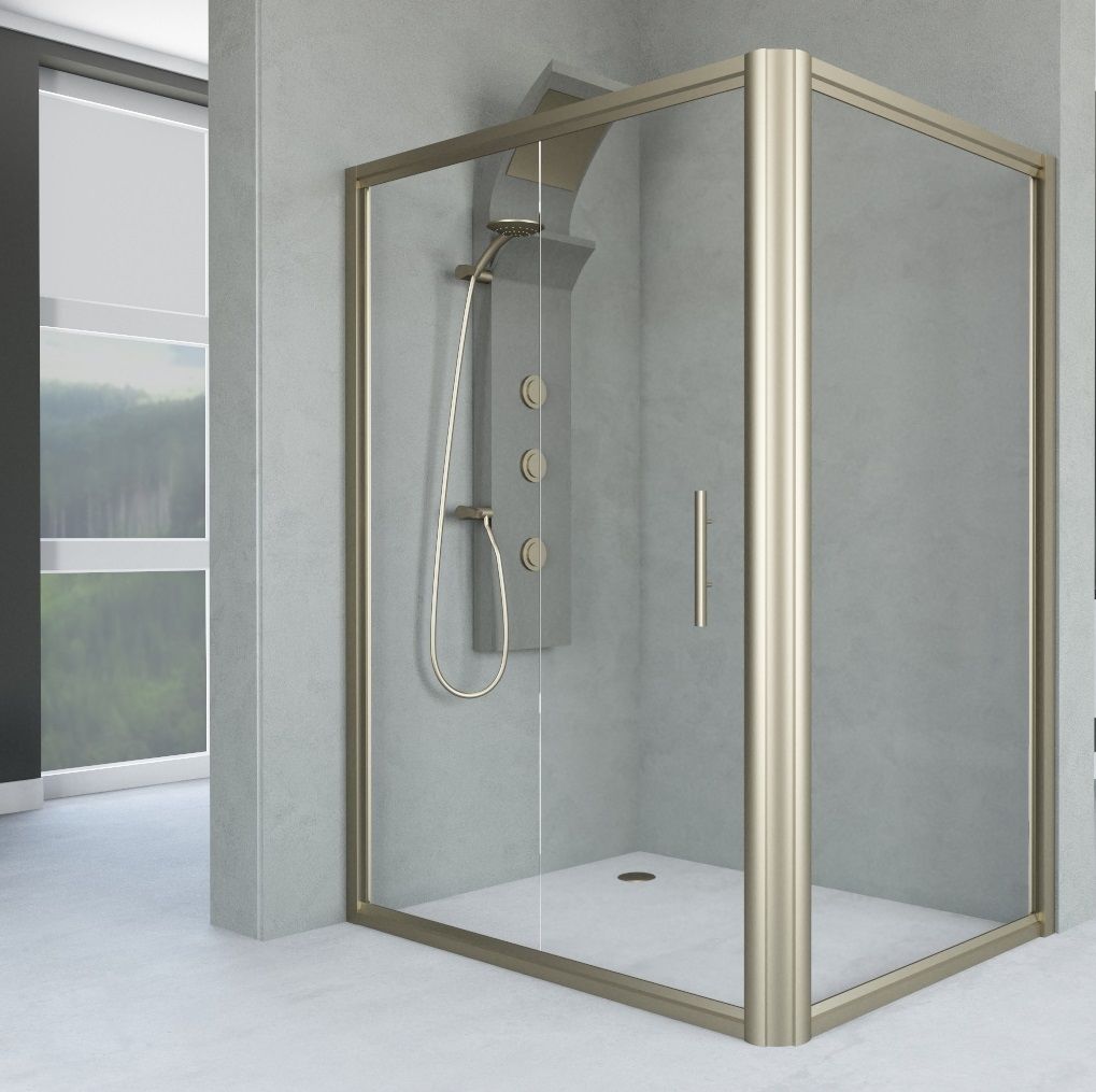 Aquanil Veneta 80x120 Bronz Dikdörtgen Duşakabin