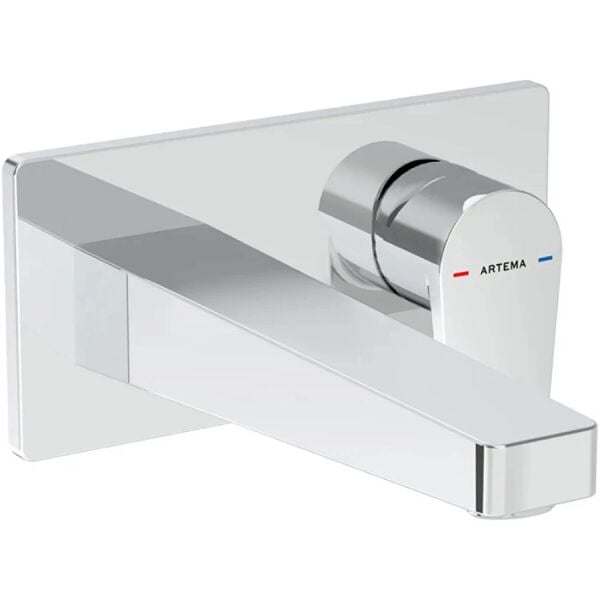 Artema Flow Square Ankastre Lavabo Bataryası Krom