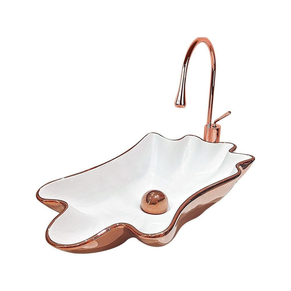 Pure Concept İstridye  Rose Gold Tezgah Üstü Çanak Lavabo