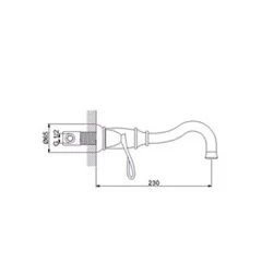 NEWARC Golden Ankastre Lavabo Bataryası