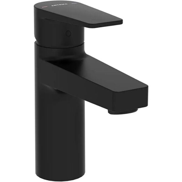 Artema Flow Square Lavabo Bataryası, Mat Siyah