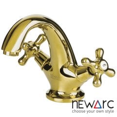 NEWARC Nostalgıc Lavabo Bataryası Altın