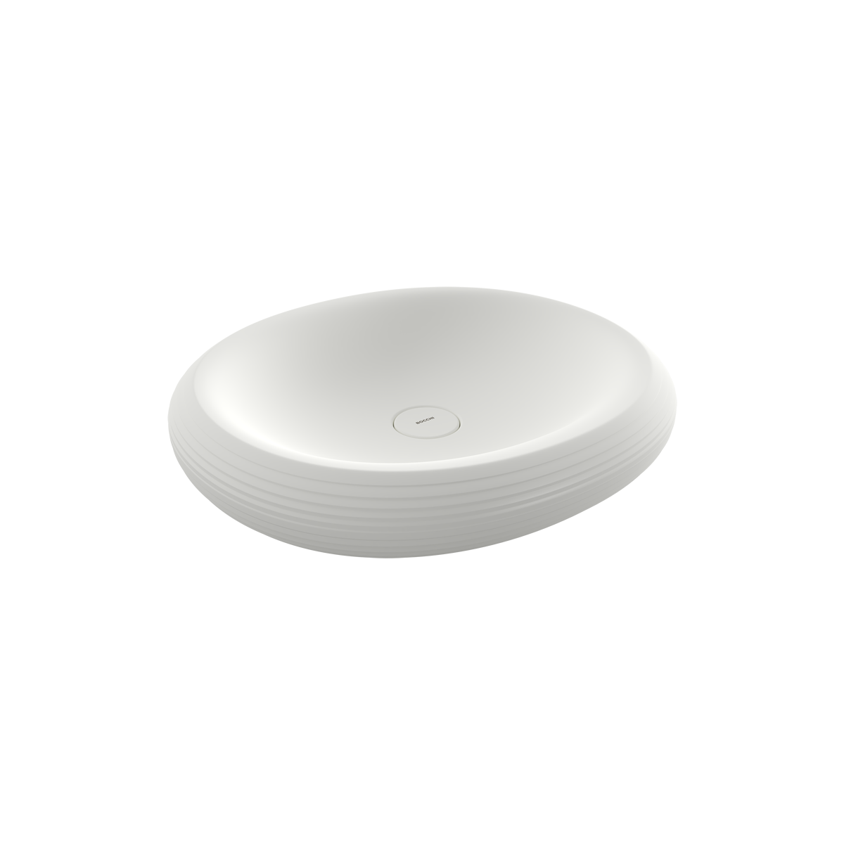 BOCCHİ Strata Tezgah Üstü Lavabo 60 cm Mat Beyaz
