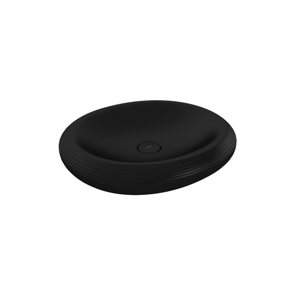 BOCCHİ Strata Tezgah Üstü Lavabo 60 cm Mat Siyah