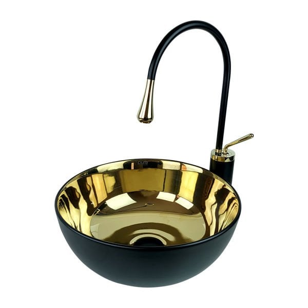 Pure BG-306 Siyah Altın Çanak Lavabo