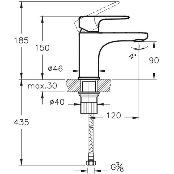 Artema Root Round Lavabo Bataryası, Altın