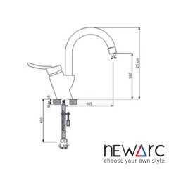 NEWARC Elite Dönerli Lavabo Bataryası