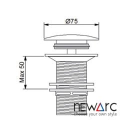 LPD Pop Up Lavabo Sifon Üst Takımı - Rose