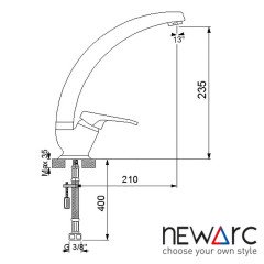 NEWARC Smart Lüks Uzun Borulu Evye Bataryası