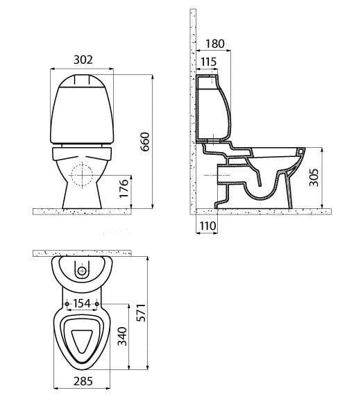 CREAVİT  Çocuk Arkadan Çıkışlı Klozet, Çocuk Rezervuar, Çocuk İç Takım, Çocuk Duroplast Yavaş Kapak