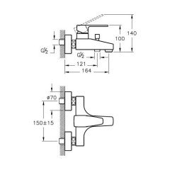 Artema Q-Line Banyo Bataryası Krom