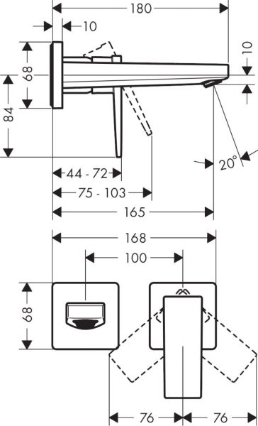 Hansgrohe Metropol  Ankastre Lavabo Bataryası