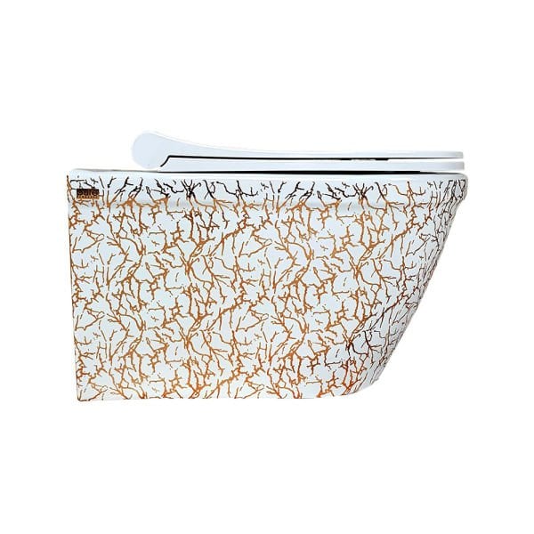 Pure Concept Marble Beyaz Bronz  Asma Klozet  Kanalsız