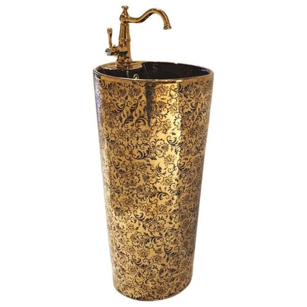 Pure Concept Gold Siyah Monoblok Lavabo