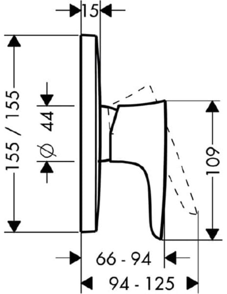 Hansgrohe Puravida  Ankastre Duş Bataryası