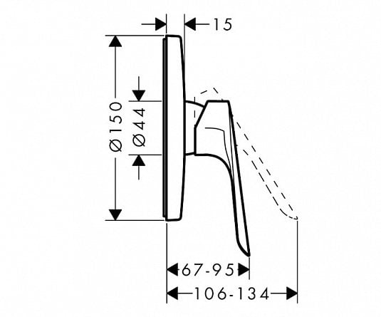 Hansgrohe Logis E  Ankastre Duş Bataryası