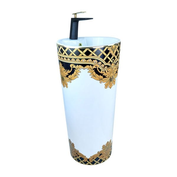 Pure Concept Kleopatra Beyaz Altın Monoblok Lavabo