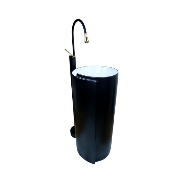 Pure Concept Beyaz Siyah Monoblok Lavabo