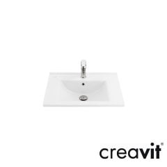 CREAVİT Su 45x60 cm Lavabo Exstra Beyaz