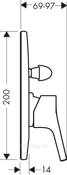 Hansgrohe Talis S Oval  Ankastre Banyo Bataryası