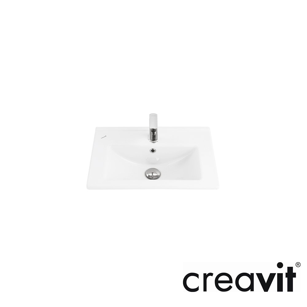 CREAVİT Su 36x55 cm Lavabo Exstra Beyaz
