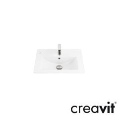CREAVİT Su 36x55 cm Lavabo Exstra Beyaz