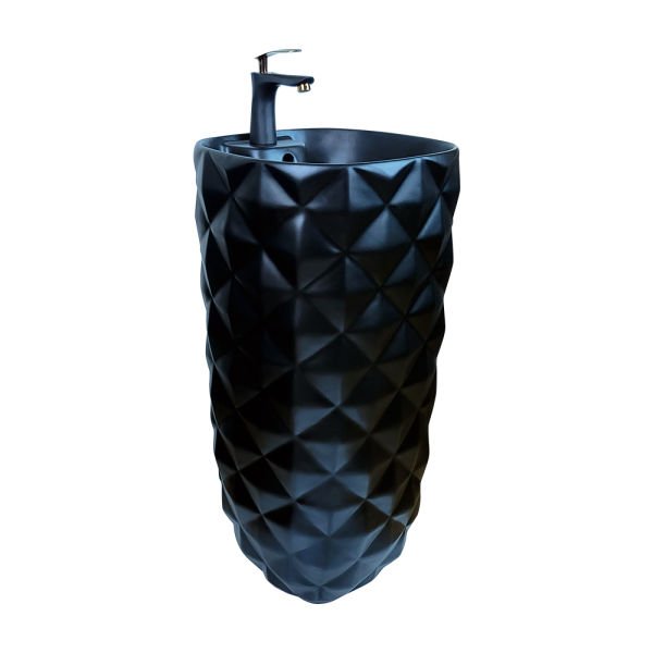 Pure Concept Mat Siyah Monoblok Lavabo