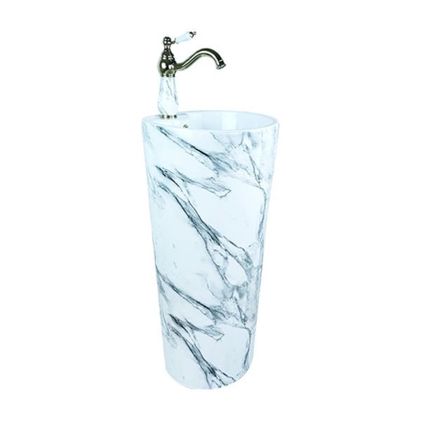 Pure Concept Yeni Calacatta Beyaz Monoblok Lavabo