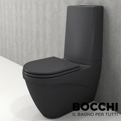 BOCCHI Taormina Pro Klozet Rezervuar Takımı, Mat Antrasit Kapak Dahil