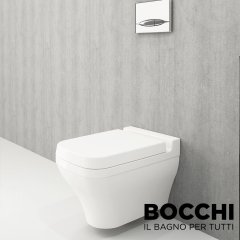 BOCCHI  Scala Arch Asma Klozet Beyaz Klozet Kapağı Dahil
