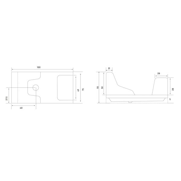 Shower Purify 75x100 cm Akrilik Abdest Ünitesi