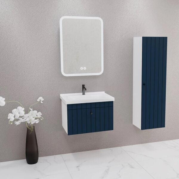 Aquanil Alice 65 cm Lacivert Banyo Dolabı