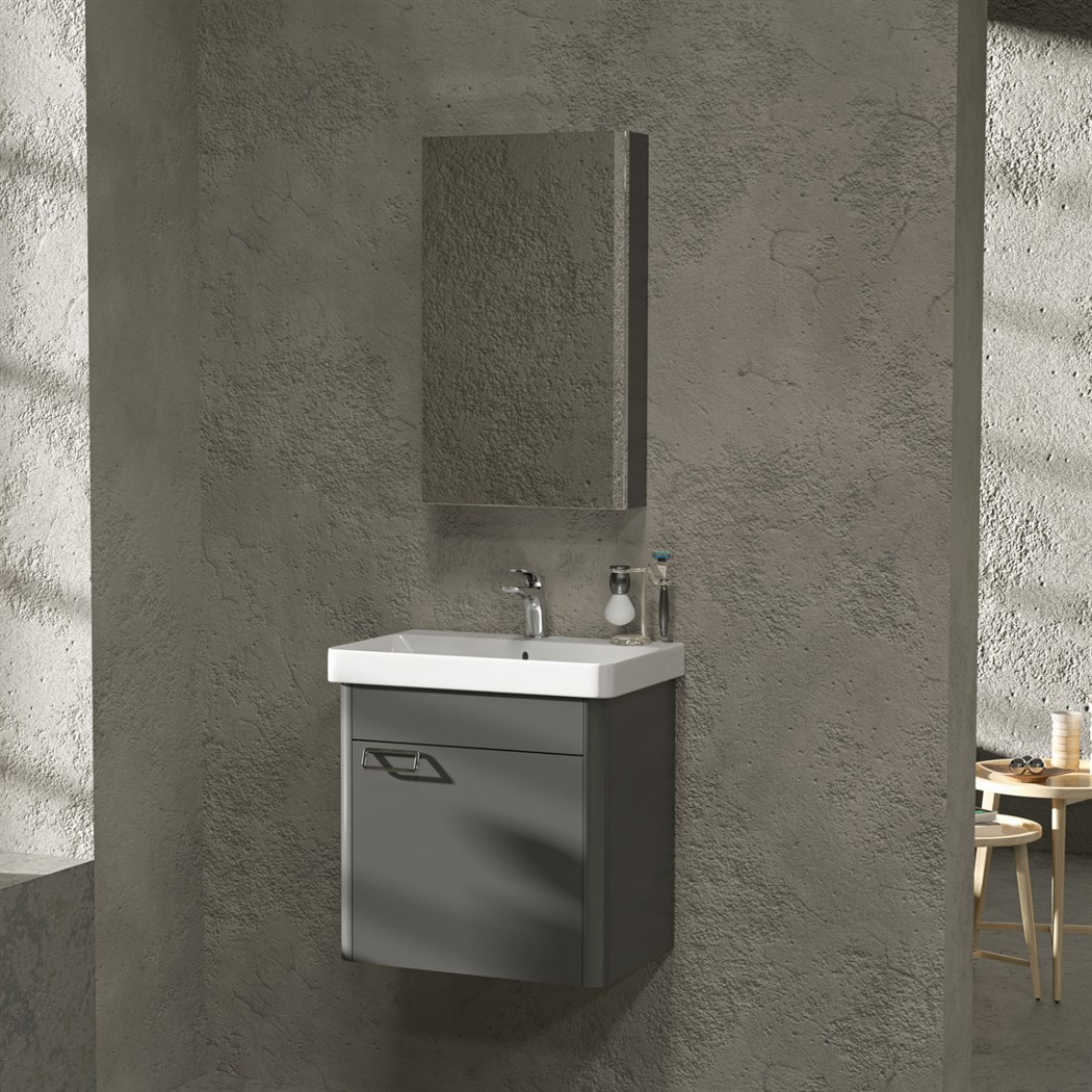 Belinza Smart 55 cm Banyo Dolabı Antrasit