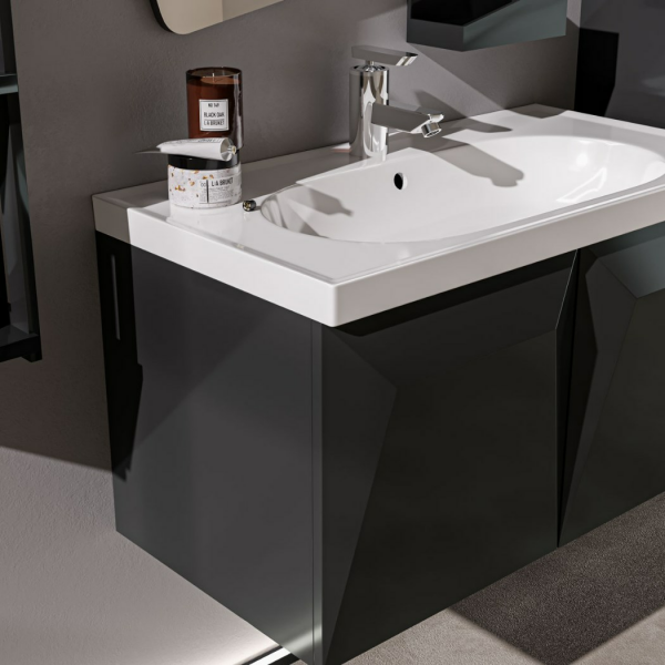 Belinza Diamond 85 cm Banyo Dolabı Antrasit