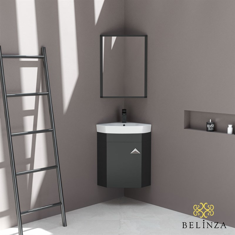 Belinza Corner 46 cm Banyo Dolabı Antrasit